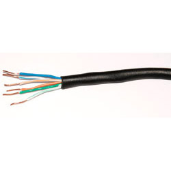 Black 3 pair Telephone Cable