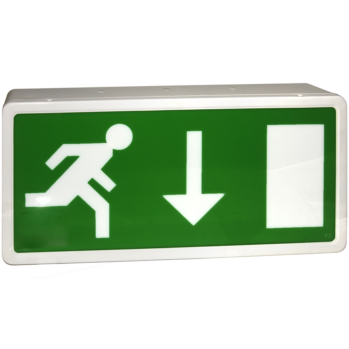 Eterna Maintained LED Emergency Exit Box Sign Fire Detection and