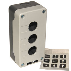 Europa 3 Hole Plastic Control Station Enclosure