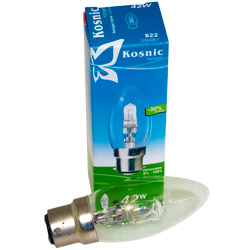 Kosnic 42w Halogen Candle Lamp BC