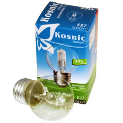 Kosnic 42w Halogen Golf Ball Lamp ES