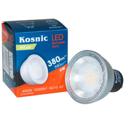 Kosnic KTC-SMD LED PowerSpot Hilux 6w Dimmable GU10 60° - Cool White