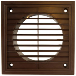 Manrose 4  100mm Fixed Grill Brown