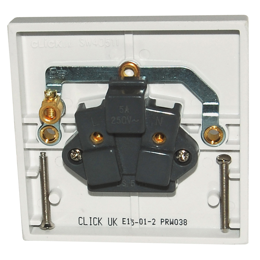 Polar Single 1 Gang Round Pin Socket Outlet Click Polar Wiring