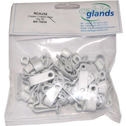 RCHJ32 White Fire Cable P Clips (pack of 50)