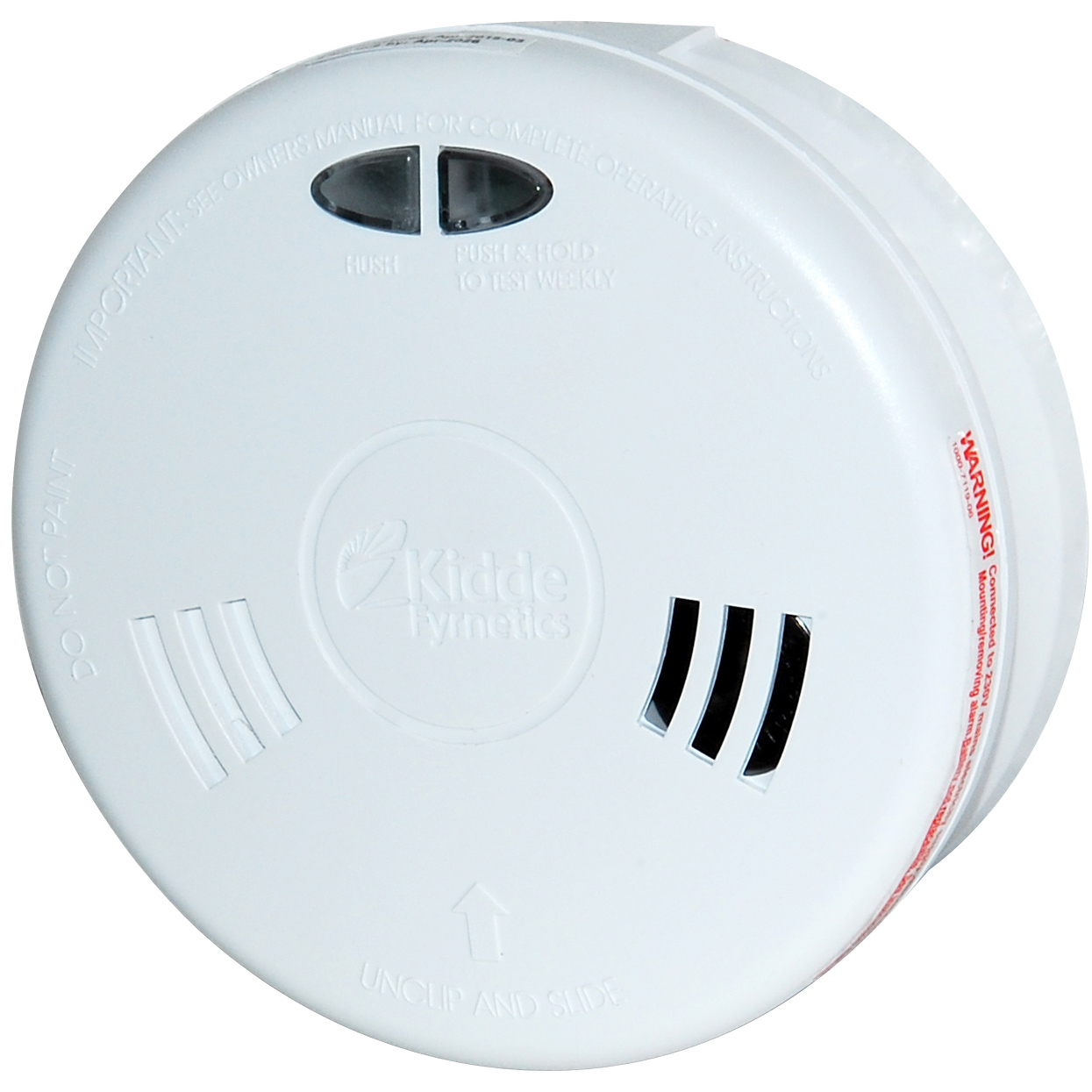 Kidde Slick Residential Ionisation Smoke Alarm Fire Detection and Emergency Lighting