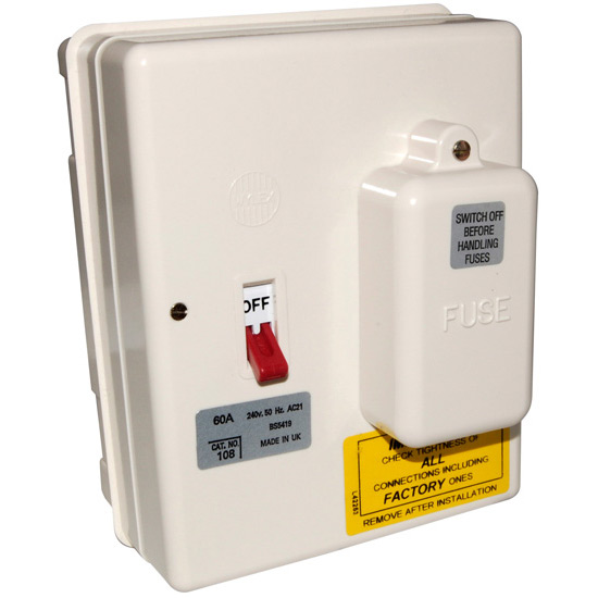 Wylex Metalclad Switchfuse 60A Wylex Distribution, Switch and