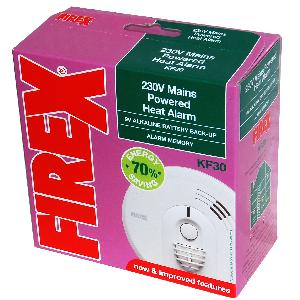 Kidde Firex KF30 Mains  Heat Alarm