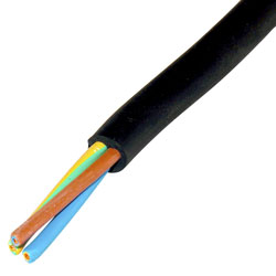 1.0MM 3 Core 3183 Black Rubber Flex