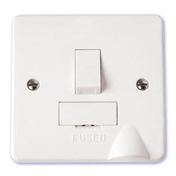 Scolmore Mode 13A Fused Switch Connection unit bottom Flex Outlet