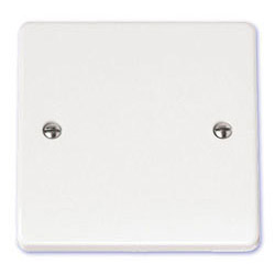 Scolmore Click Mode 1 Gang Single Blank Plate White