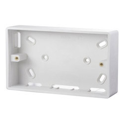 Scolmore Mode Double Twin 29mm PVC Patress Box-Trunking