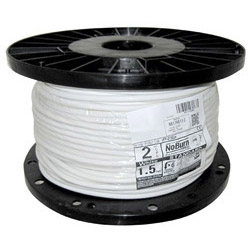 1.5mm 2 Core Fire-Safe White Cable