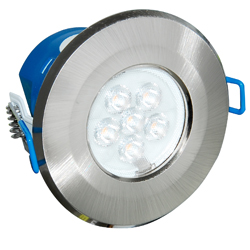 Inceptor MICRO 7w Warm White Integrated LED Downlight - Satin Chrome