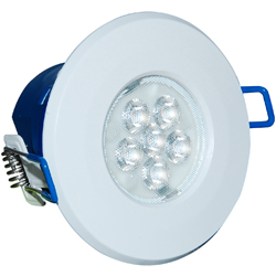 Inceptor MICRO 7w Cool White Integrated LED Downlight - White