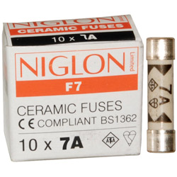 7 Amp B.S. 1362 Fuse