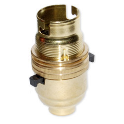 Niglon Brass Lampholder 13mm Switched