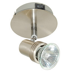 Searchlight Decco Range 1XGU10 Spotlight Silver