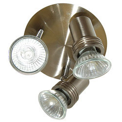Searchlight Decco Range 3XGU10 Three Spotlights Silver