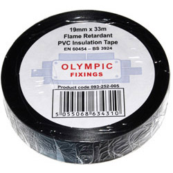 19mm X 33Mtr Black PVC Insulation Tape