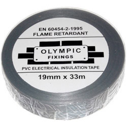 19mm X 33Mtr Grey PVC Insulation Tape