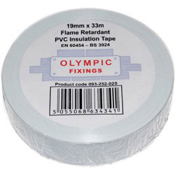 19mm X 33Mtr White PVC Insulation Tape