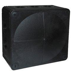 Wiska Combi 1210/5/S Black Weatherproof Junction Box