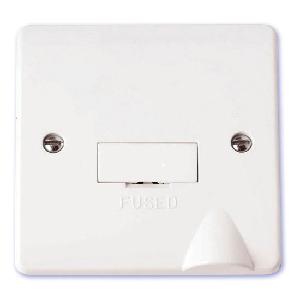 Scolmore Mode 13A Fused Connection unit bottom Flex Outlet