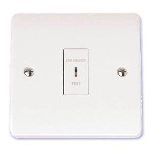 Scolmore Mode 10A 1 Gang DP Emergency Test Key Switch