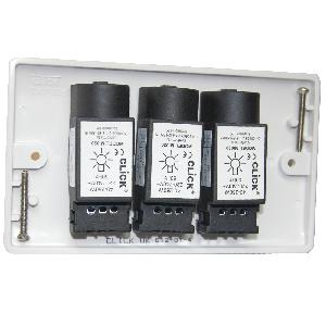 Scolmore Click Mode 3 Gang Inductive Dimmer