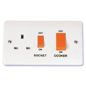 Scolmore Click Mode 45A Cooker Control White