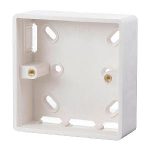 Scolmore Mode 1 Gang Single 29mm PVC Pattress Box-Trunking