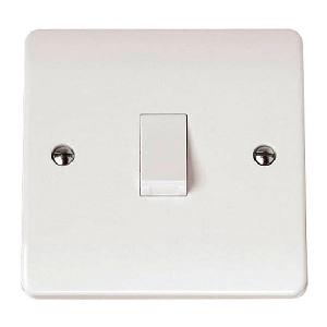 Scolmore Click Mode 20A Double Pole Switch White