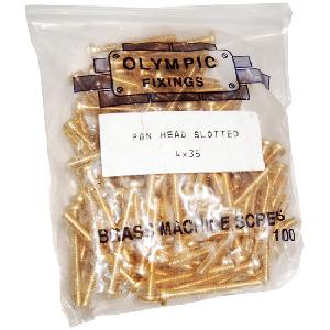 M4 X 35mm Brass Screws