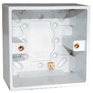 Polar 1 Gang 47mm Surface Box Pattress / Surface mounting Box