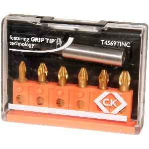 C.K Screwdriver 6 in 1 Pozidrive Bit Set