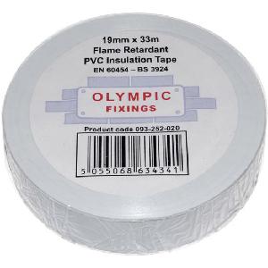 19mm X 33Mtr White PVC Insulation Tape