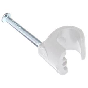 Cable Clip Round 7-10 White