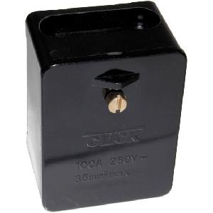 Click 100 Amp 1 Single Pole 5 x 35mm Square Link Box