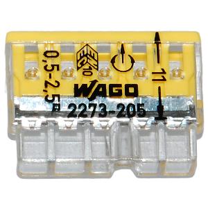 Wago 5 Way Connector Yellow