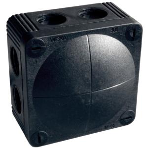 Wiska Combi 308 Black Weatherproof Junction Box